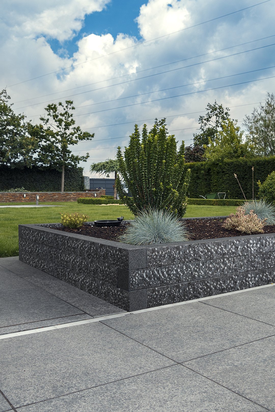 Palisaden Pacific Black Piazzo anwendung