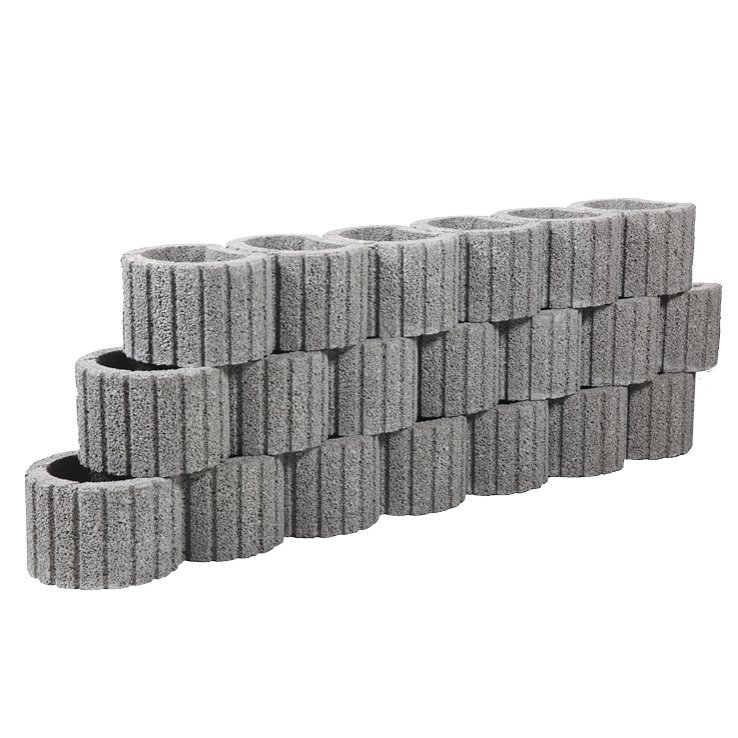 Beplantbare elementen rond grijs