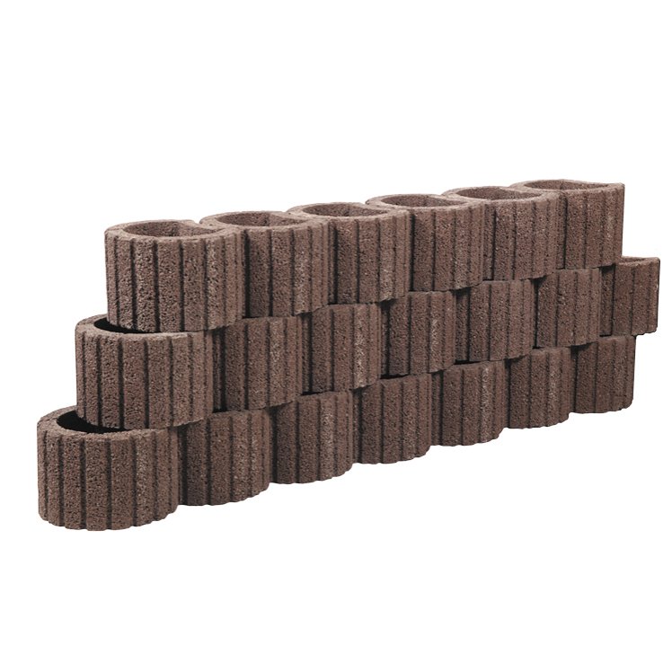 Plantbare steen rond rood